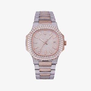 Wholesale Automatic <b>Mechanical</b> <b>Watch</b> Stainless Steel VVS Moissanite <b>Watch</b> Passes Diamond Tester Fast Delivery Factory Direct - Product Image 1