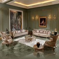 Ensemble de canapés en bois massif de luxe, style royal européen classique, sculpté à la main, écologique, durable, meubles de salon anciens pour hôtel