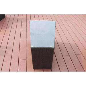 Ensemble de canapés d'extérieur en osier demi-lune avec table basse Collection de meubles de jardin - Product Image 5