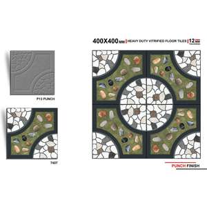 Carreaux de porcelaine émaillée haut de gamme 40x40cm pour extérieur, durables, de haute qualité, design décoratif en céramique, usage intensif - Product Image 4