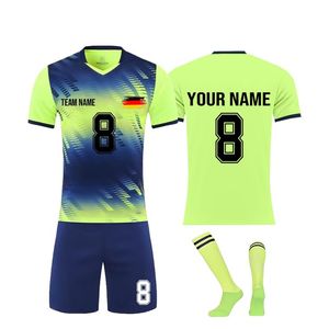 Conjuntos de Camisetas de Fútbol con Estampado Sólido Personalizables, 100% Poliéster, 160g, Transferencia Térmica, Logotipo del Equipo Personalizado, Servicio OEM - Product Image 5