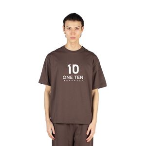 Camiseta de Hombre Color Chocolate Marrón, Cuello Redondo, Manga Corta, Algodón Premium, Lisa, para Impresión, Venta al Por Mayor - Product Image 1