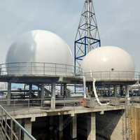 3000m3 Membrane de stockage de biogaz Support de dôme de gaz Usine de biogaz pour équipement anaérobie