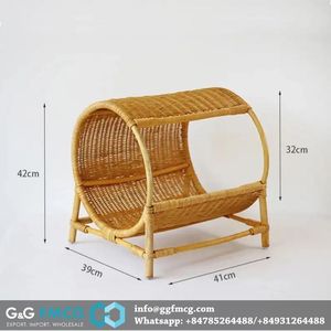 Venta al por mayor de Casita de perro de bambú con techo ecológico de Vietnam - Product Image 4