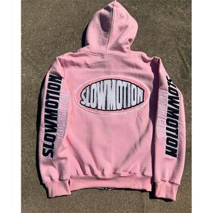 เสื้อฮู้ดซิปสีแดง FVFW สำหรับผู้ชาย ทรงโอเวอร์ไซส์ ผ้าฟลีซ สตรีทแวร์ ลายปักตัวอักษร ลายดาว สำหรับใส่ในฤดูใบไม้ร่วง - Product Image 4