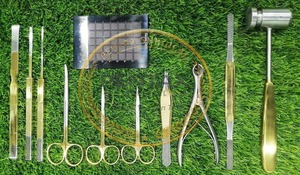 Set Quirúrgico Avanzado de 11 Piezas para Corrección de Hombro en Rhinoplastia, Instrumentos ENT de Hueso con PVD Dorado, Manual, Aprobado por CE ISO, Pentax Surgical - Product Image 6