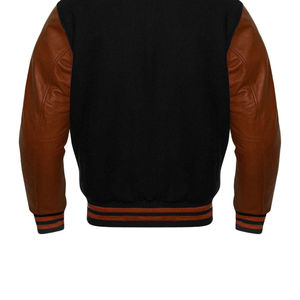 Chaqueta Varsity de Alta Calidad para Hombre, Personalizada, de Color Sólido, Mangas Largas, Transpirable y al por Mayor a un Precio Económico - Product Image 5