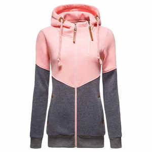 Sweat-shirt à capuche pour femme, tissu doux et confortable, style élégant, vêtement d'hiver décontracté, tendance, 100% coton - Product Image 1