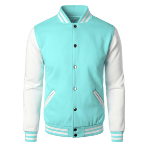 <b>Mens</b> Fashion Canvas Winter Varsity <b>Jacket</b> Casual Slim Fit <b>Letter</b> Pattern Plain - Product Image 5