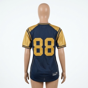 Jersey de Fútbol Americano Azul Marino y Dorado para Hombre, Personalizado 88, Ropa Deportiva, Uniforme de Equipo, Ropa de Alto Rendimiento, Venta al Por Mayor - Product Image 4