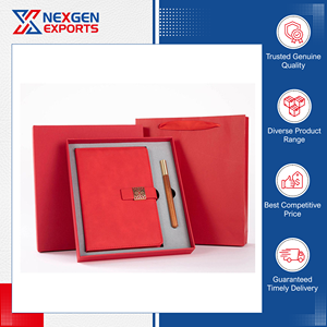 Proveedor Mayorista de Sets de Regalo Corporativos de Lujo en Cuero PU de Primera Calidad, Bolígrafo con Diseño de Logotipo Personalizado, Precio Nominal de Mercado - Product Image 4