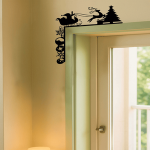 Adesivi Murali Natalizi Rimovibili CIFbuy a Forma di Slitta, Decorazioni per la Casa per le Feste, Adesivi per TikTok e Servizio di Ritiro Temu - Product Image 4