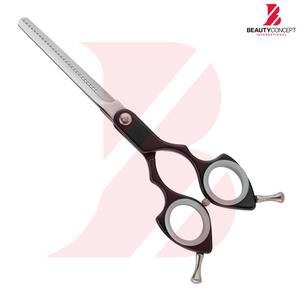 กรรไกรซอยผมคุณภาพสูงจากผู้ผลิตชั้นนำ ใบมีดสแตนเลส ด้ามจับพลาสติกสีดำ กรรไกรตัดแต่งทรงผมระดับมืออาชีพ - Product Image 2