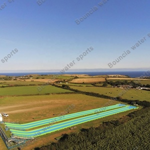 100m dài Inflatable trượt và trượt Inflatable tùy chỉnh trượt nước Inflatable trượt N <span class=keywords><strong>slide</strong></span> với hồ bơi để bán - Product Image 2