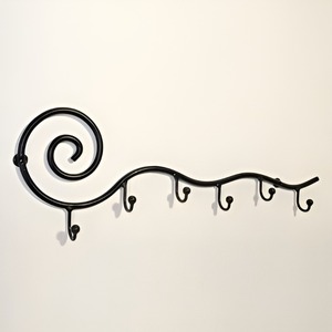 Crochets muraux en fonte de style européen, creux et créatifs, pour la décoration intérieure, décoration murale en métal pour la maison et les hôtels - Product Image 2