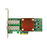 Adaptador Ethernet de Fibra Óptica 10G SFP+ Basado en el Chip G710G2, Tarjeta de Red de Doble Puerto para Servidores de Alta Gama