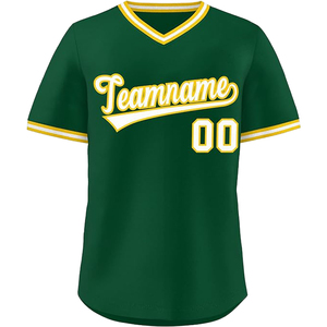 Maillot de baseball personnalisé à col en V, manches courtes, unisexe, coupe régulière, respirant, en maille, avec nom d'équipe imprimé, impression numérique - Product Image 2