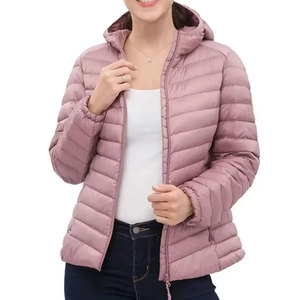 Vêtements d'extérieur de voyage pour femmes : Doudoune à col montant, Manteau matelassé longueur midi, Fournisseur de logos personnalisés, Fabricant de vêtements pour femmes - Product Image 5