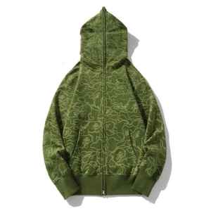 Sudadera con capucha de forro polar de color liso con cremallera completa para hombre, ajuste regular, estilo urbano, de algodón, deportiva, de secado rápido y transpirable, novedad de invierno al por mayor. - Product Image 6