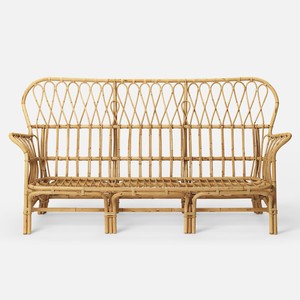 Curved frame rattan sofa lounges sustainable rattan sofas occasional chair for living room - Product Image 4