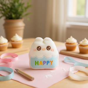 ที่เสียบตกแต่งคัพเค้ก Ilan 1 ชิ้น ลาย Happy สำหรับงานประดิษฐ์ - Product Image 3