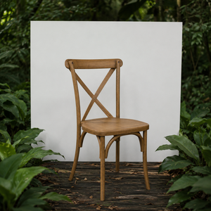 Muebles Industriales de Resina Crossback Chestnut, Diseño Moderno Ajustable, Resistentes y Duraderos, Multiusos para Exteriores - Product Image 1