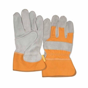Gants de travail en cuir de vachette de qualité supérieure, résistants à l'abrasion, pour travaux lourds, sécurité industrielle, gants de travail canadiens pour grimpeurs - Product Image 1