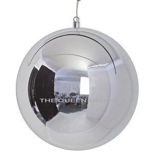 Modern Style Stainless Steel Metal Round Shape Golden Finished Christmas Ornament Bell Fabric Santa Clause Electric - Product Image 2