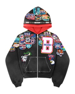 Sweat à capuche personnalisé pour homme, imprimé graphique, en tissu polaire, avec cordon de serrage, vêtement décontracté streetwear, logo imprimé - Product Image 6