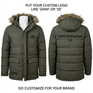 Men's Winter Waterproof Windproof Camouflage <b>Pattern</b> Hooded <b>Quilted</b> <b>Jacket</b> Cotton Shell Polyester Lining Custom Logo Options - Product Image 1