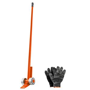 Carrello a leva in acciaio al carbonio con capacità di carico di 6600 libbre, barra a leva da 56 pollici con ruote per pallet di grandi dimensioni, stile a scalpello - Product Image 1
