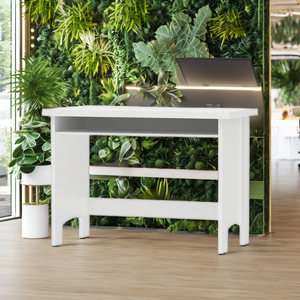 <b>Space</b>-<b>Saving</b> Office Desk with Open Shelf Computer Desk with Shelf for Home Office– Model 1380 - Product Image 1