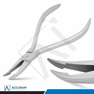 Alicates de ortodoncia Accuram Weingart, largos, para curvado lingual, con puntas serradas TC, para control de alambres de arco y sujeción de ligaduras, ergonómicos, CE - Product Image 3