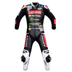 ชุดแข่งรถมอเตอร์ไซค์ Francesco Bagnaia MotoCP หนังวัว/หนังจิงโจ้ สำหรับขับขี่/แข่งรถ ยี่ห้อ Rucati ระดับ CE Level 2 - Product Image 1
