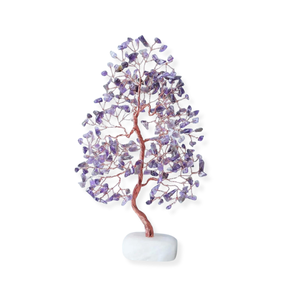 Arbre en améthyste très prisé, 10-12 pouces, avec base en quartz, fait main, décoration Feng Shui pour la maison, cadeau - Product Image 1