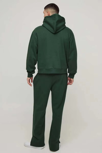 Ensemble de sweat-shirts à capuche surdimensionnés en molleton 100% coton 500 GSM, coupe ample, pour hommes, streetwear, couleur unie, respirant, survêtement pour hommes - Product Image 4