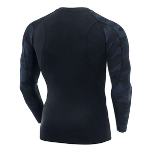 2026 Wholesale Customizable <b>Men</b> <b>Compression</b> <b>Shirts</b> Full Sleeve Gym Fitness Sports Quick Dry Breathable Rash Guard - Product Image 2