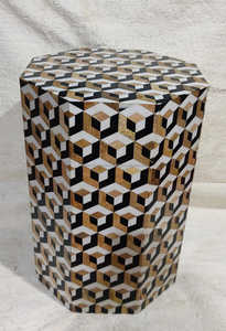 Table d'appoint/tabouret en bois incrusté de résine époxy moderne et élégant prix d'usine direct de haute qualité pour la maison salon chambre à coucher - Product Image 5