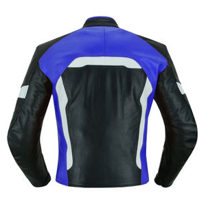 Blouson Moto Hiver Homme Premium en Cuir PU et Véritable Peau de Mouton Respirant Écologique Coupe-Vent à Col Rabattable - Product Image 2