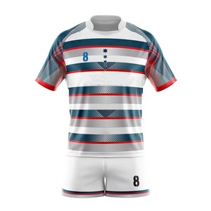 Uniforme de Entrenamiento de Rugby Personalizado, Jersey y Pantalones Cortos, Ropa Deportiva Profesional para Equipos, Transpirable, de Secado Rápido, Ropa Atlética de Alto Rendimiento - Product Image 3