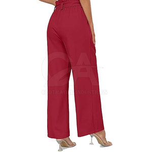 Women Casual Straight Leg Trousers Soft Cotton <b>Summer</b> <b>Pants</b> for Daily Wear Fashion Women Elastic Waist <b>Summer</b> Trousers Loose Fit - Product Image 5