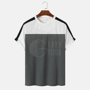 Camiseta de Manga Corta para Hombre, Diseño Personalizado de Alta Calidad al por Mayor, Corte Ajustado, Algodón - Product Image 1