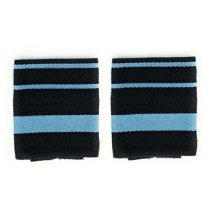 Custom Uniform Shoulder Boards Epaulette <b>Ribbons</b> <b>Navy</b> Blue with Gold Stripe Name Patch for Dress Uniform - Product Image 6
