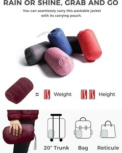Women's Lightweight Packable Hooded <b>Winter</b> <b>Quilted</b> Puffer Jacket Detachable Sleeves Hat Water Resistant Fur Lining - Product Image 4