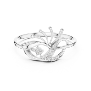 Vallenci 10K ทองเพชรทำด้วยมือแหวนเครื่องประดับสำหรับผู้หญิงของขวัญที่ไม่ซ้ำกันสำหรับวันเกิดครบรอบหรือหมั้น - Product Image 5