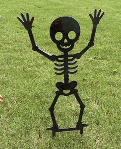 Ornements de jardin d'Halloween en fer forgé : embellissez vos pelouses avec des designs artistiques en métal effrayants pour des thèmes de décoration saisonnière - Product Image 4