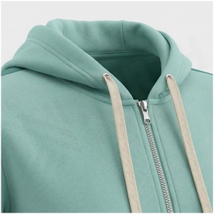 <b>Women</b> 100% Cotton Hooded Tracksuit Solid Color Full <b>Zip</b> Sweatshirt & Jogger Pants Casual Autumn Wear - Product Image 4