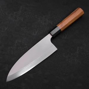 Cuchillo de Chef Japonés Hecho a Mano, Ecológico, Extra Afilado, Hoja de Acero Inoxidable, Mango de Madera, Acabado Satinado Forjado, 8-9.9 Pulgadas - Product Image 6