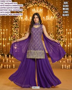 ผ้าคลุมไหล่แบบดั้งเดิม Aabha Pastel Grace Bhandhani สำหรับงานปาร์ตี้และงานแต่งงาน ความยาวคลุมถึงพื้น - Product Image 4