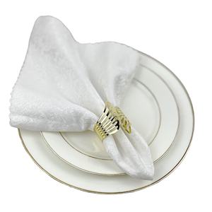 Ensemble d'anneaux de serviette en métal élégants, accessoires de décoration de table modernes pour restaurants, hôtels et maisons de luxe - Product Image 1